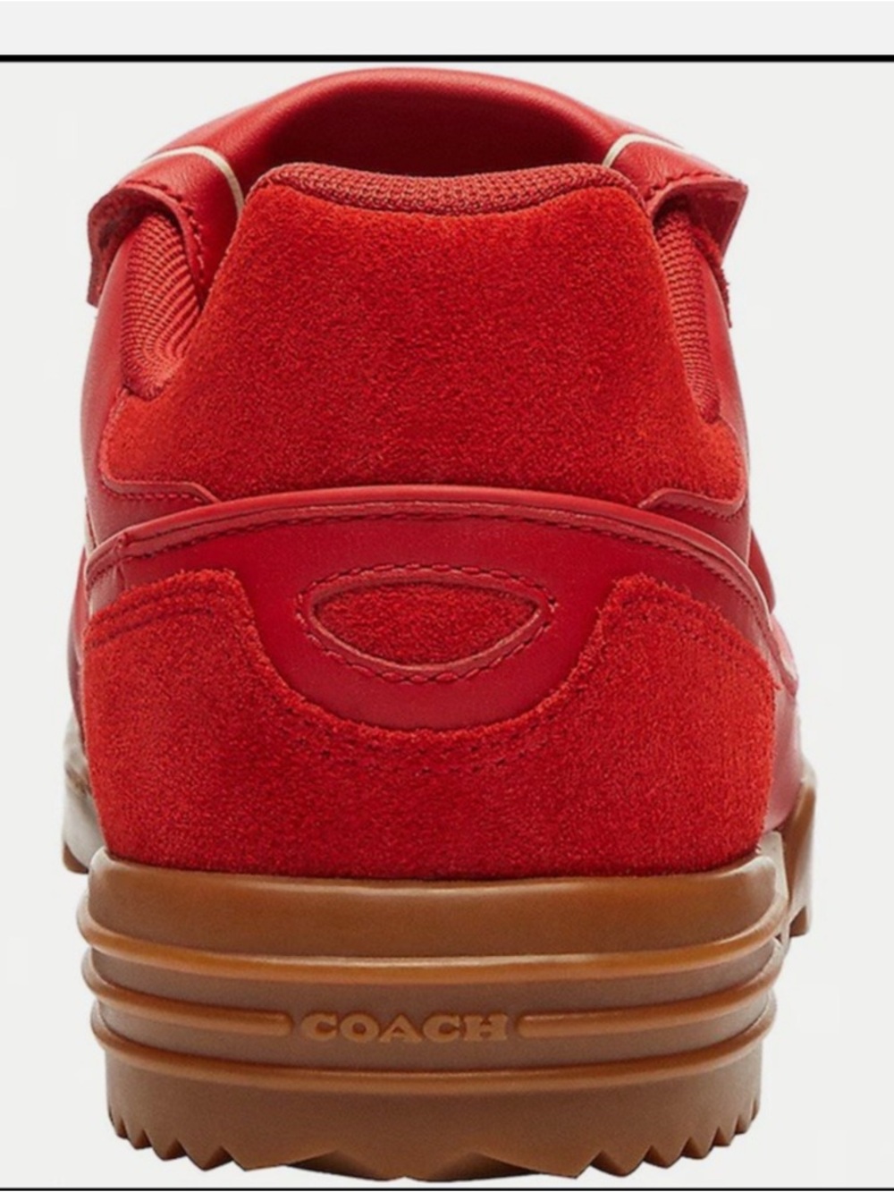 Coach women Match Sneaker CCI45 New In red New 5.5 - Picture 4 of 8